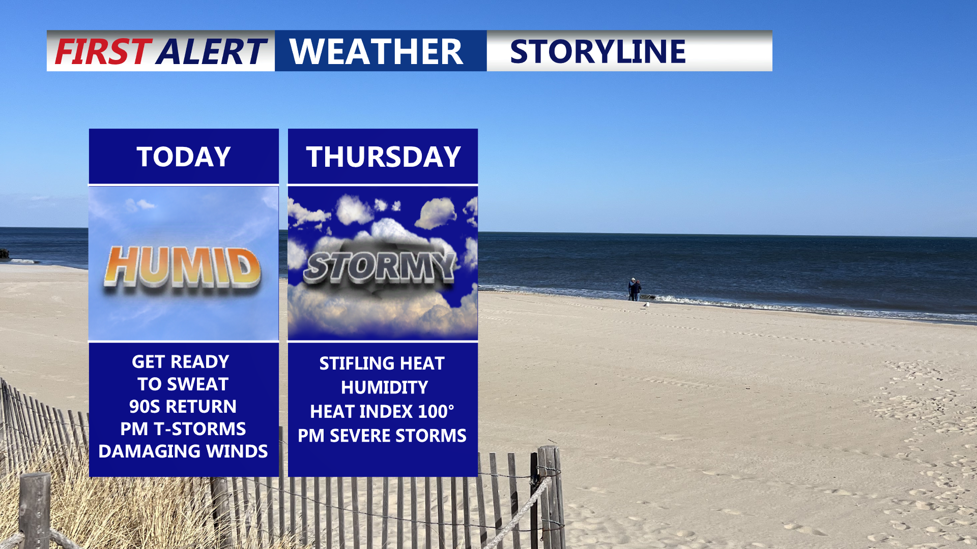 Searing heat and humidity, two severe storm threats for Delmarva